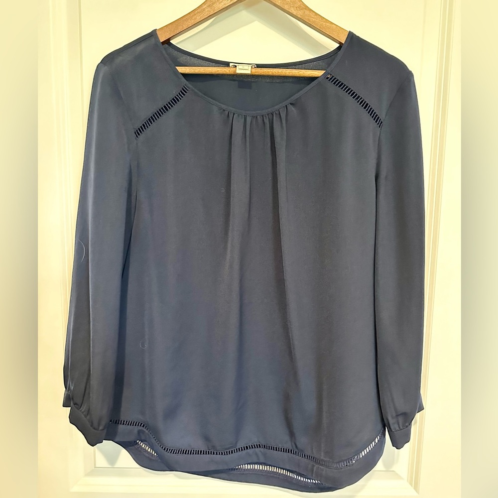 J Crew quarter sleeve top